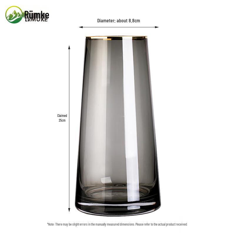 Декоративная стеклянная ваза Liumke