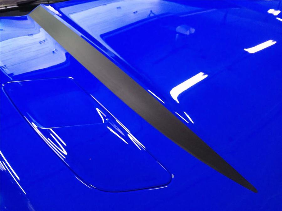 New Style Stripe Graphics Hood Decal Black Stripes Sticker For 2015 2016 New Ford Mustang