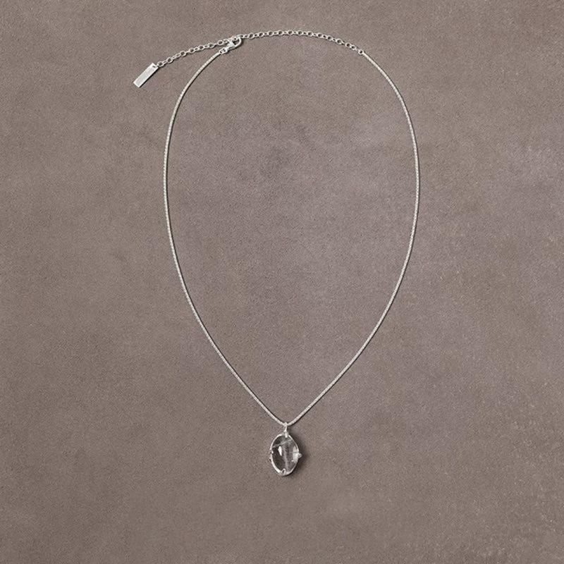 Exquisite White Crystal Necklaces For Women Lady Fashion New Clavicle Chain Jewelry Gift Party collares para mujer