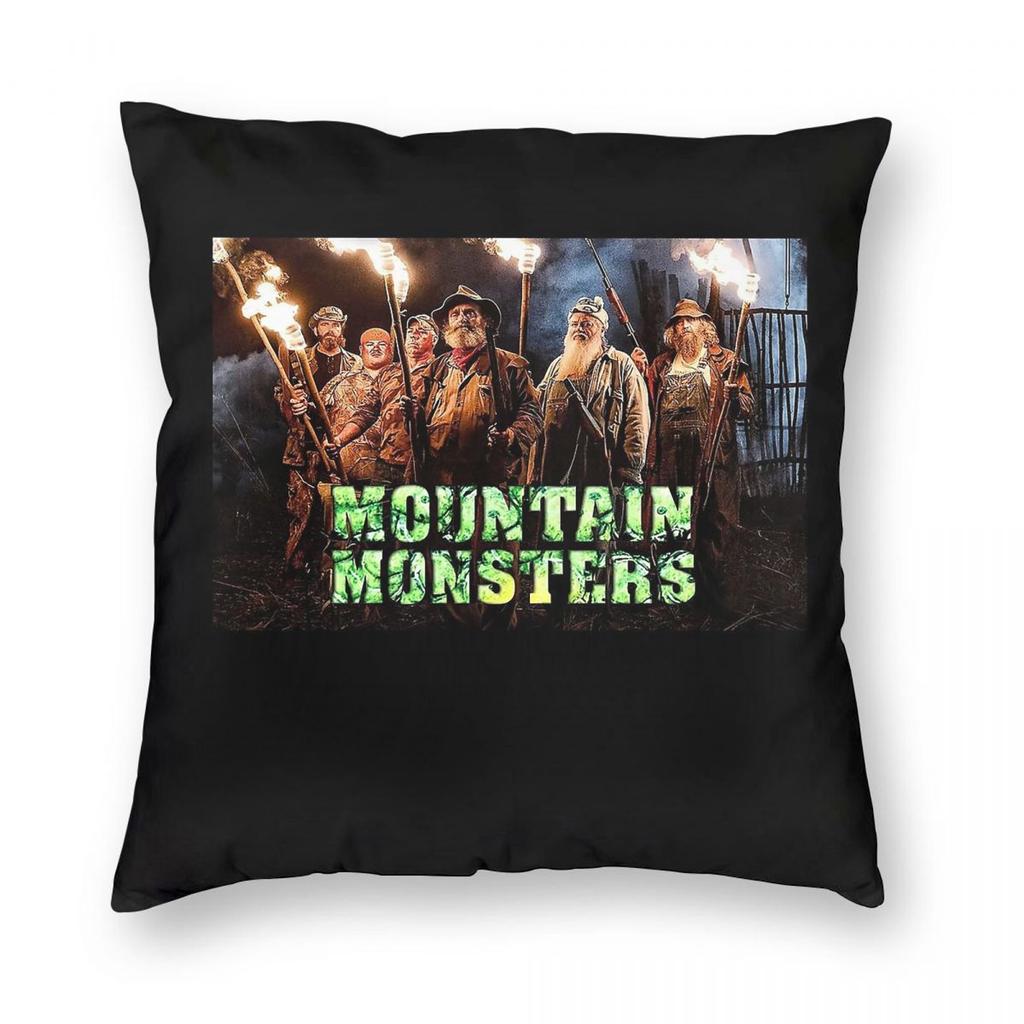 Mountain Monsters Tv Square Pillowcase Polyester Linen Velvet Printed Zip Decor Home Cushion Cover Wholesale x