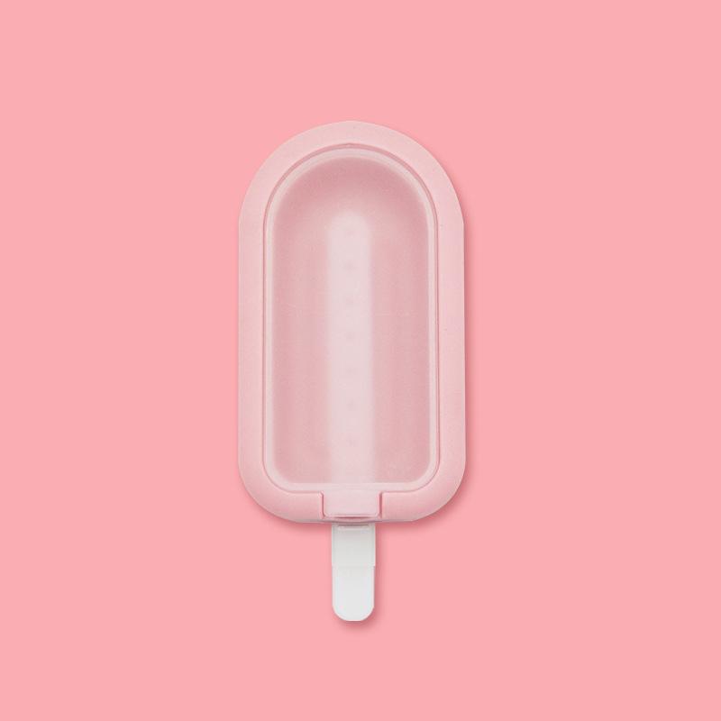 Силиконовая форма для изготовления мороженого с полипропиленовой крышкой и наклейками, создатель мороженого с прекрасным сердцем