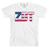 Zeta Beta Tau Bella + Canvas Футболка ZBT Буквы США *ВСЕ РАЗМЕРЫ*