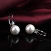 Серьги с жемчугом JeryWe Серебряные серьги Серьги с жемчугом Серьги из серебра 925 пробы Серьги-подвески Серьги с жемчугом Серьги в стиле креольской моды 10 мм 1 Женские