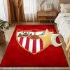 Sevilla Fc Crest Design Rug Game Carpet, Floor Mat for Bedroom Living Room Entryway Rug, Home Decor Idea Gift for Christmas birthday
