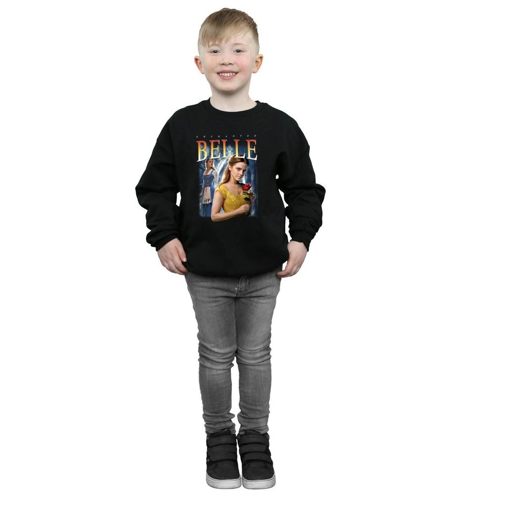 Disney Boys Beauty And The Beast Belle Montage Sweatshirt