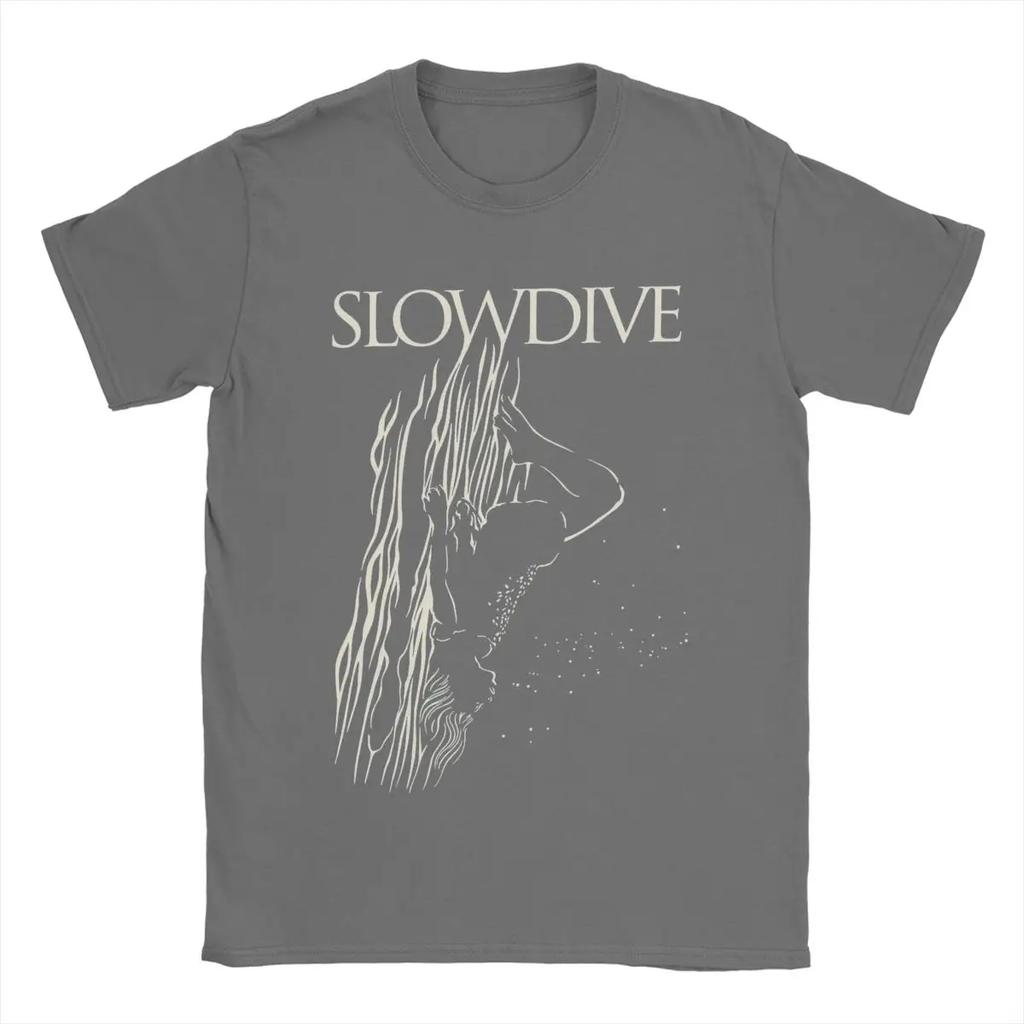 Мужская футболка Slowdive Band, 100% хлопок, новинка, футболки с коротким рукавом и круглым вырезом, летняя футболка