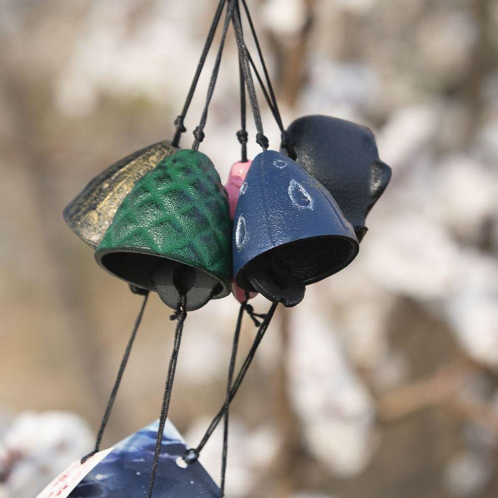 Чугунные металлические колокольчики в японском стиле, прочные украшения, колокольчики для улицы