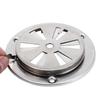 1Pcs Silver Smoker Air Vent Damper Stainless Steel Stove Air Vent  for Oven Test Chamber
