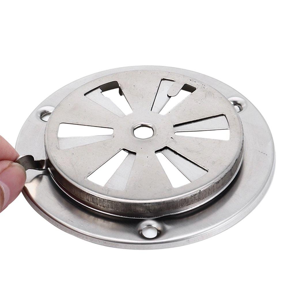 1Pcs Silver Smoker Air Vent Damper Stainless Steel Stove Air Vent for Oven Test Chamber