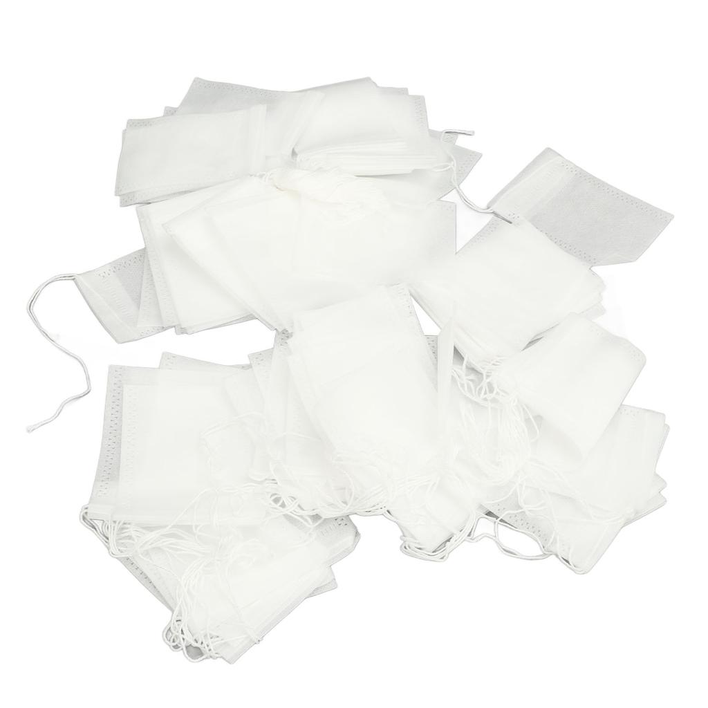 500 шт. чайных фильтров-пакетов с завязкой из нетканого материала для заваривания чая для листового чая