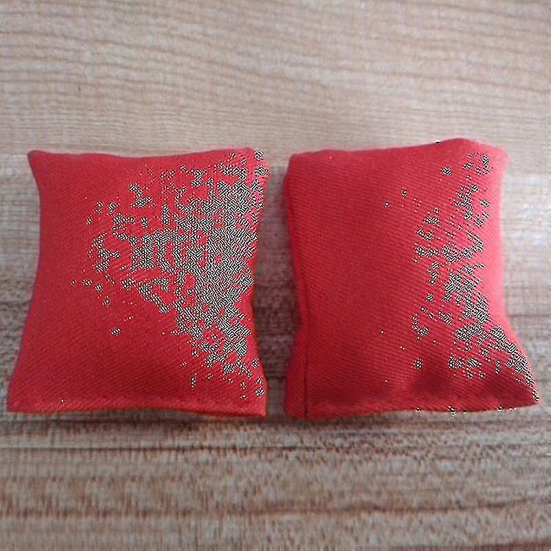8pcs Weather Resistant Cornhole Bean Bags Set - 4* Red Sandbags 4* Green Sandbags A