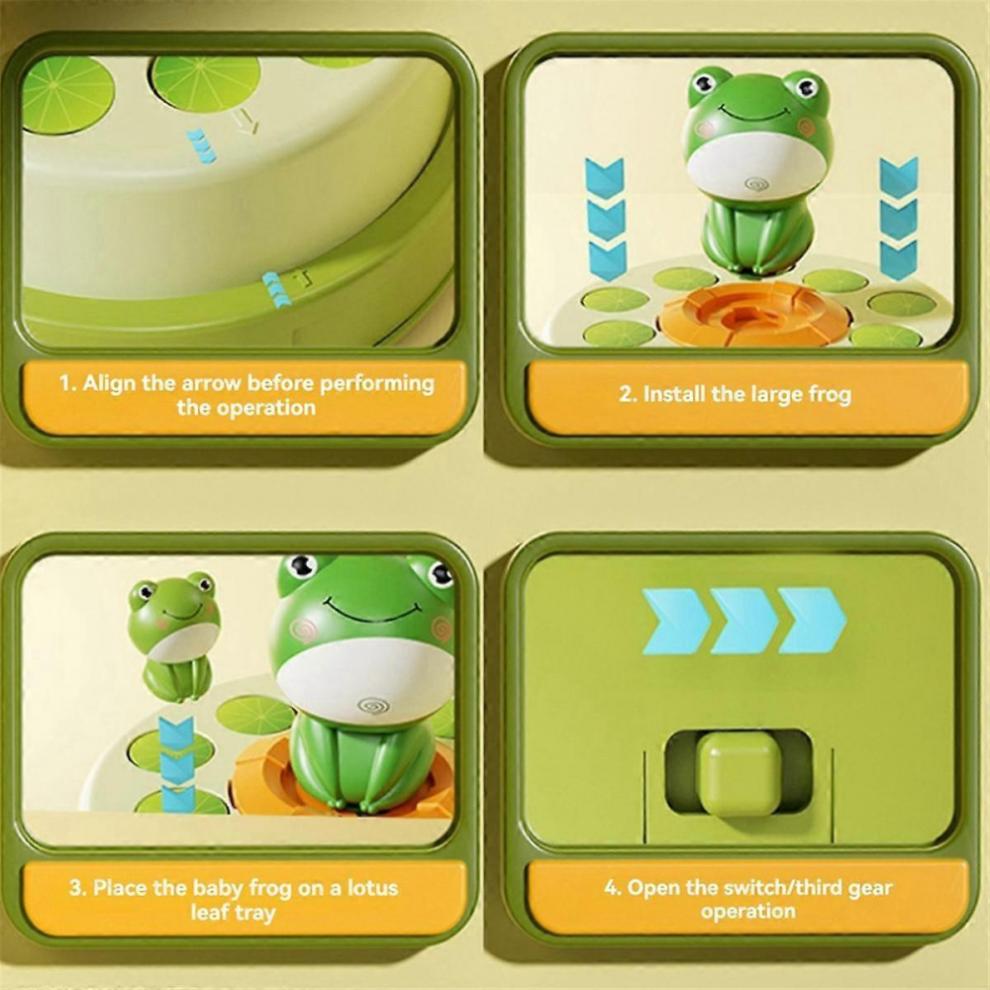 Kid Toy Launch Frog Cartoon Flying Frog Catching Development Sensory Interaction Puzzle Toy