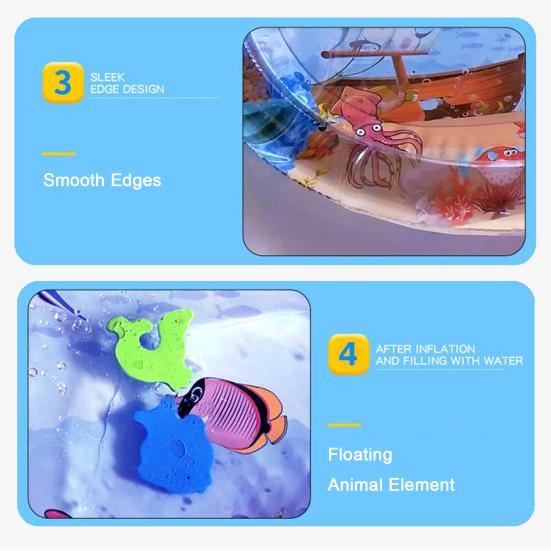 100 см Безопасный детский водный коврик игрушка Tummy Time Novel Babies Play Pad Подушка