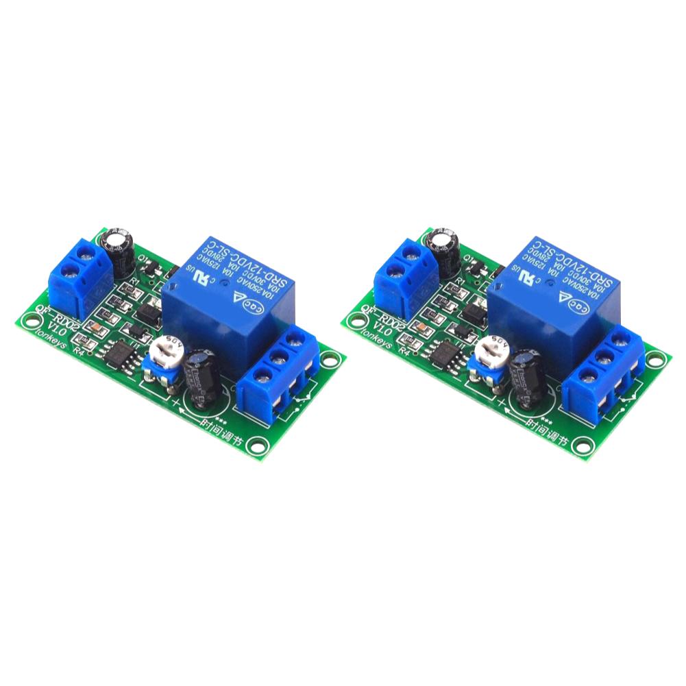 5-1PCS Time Delay Relay Module 12V DC Delay Relay Module  NE555 0-60 Seconds Adjustable Timer Relay Board Electrical Equipment