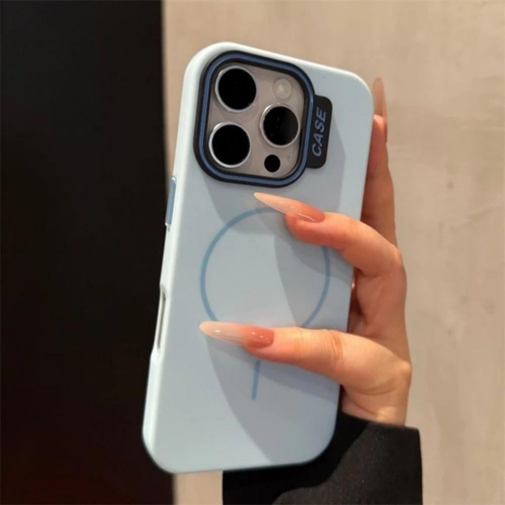Роскошный Крутой Конфетный Бронированный Магнитный Чехол Для iPhone 16 15 14 13 12 11 Pro Max Plus Глянцевый Матовый Беспроводная Зарядка Для Magsafe Чехол