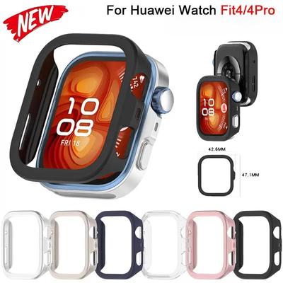 ПК Полый Чехол Стекло для Huawei Watch Fit 4 Pro Защитная рамка для экрана смарт-часов Бампер для Huawei Fit 4 Крышка-накладка