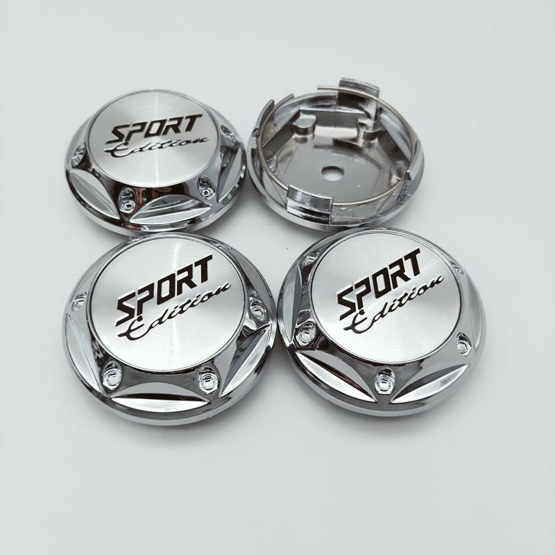 4 шт. модифицированная центральная крышка ступицы Sport Edition Крышка автомобильного колеса Пылезащитная центральная крышка колеса 68 мм Крышка центра колеса с логотипом Модификация автомобиля