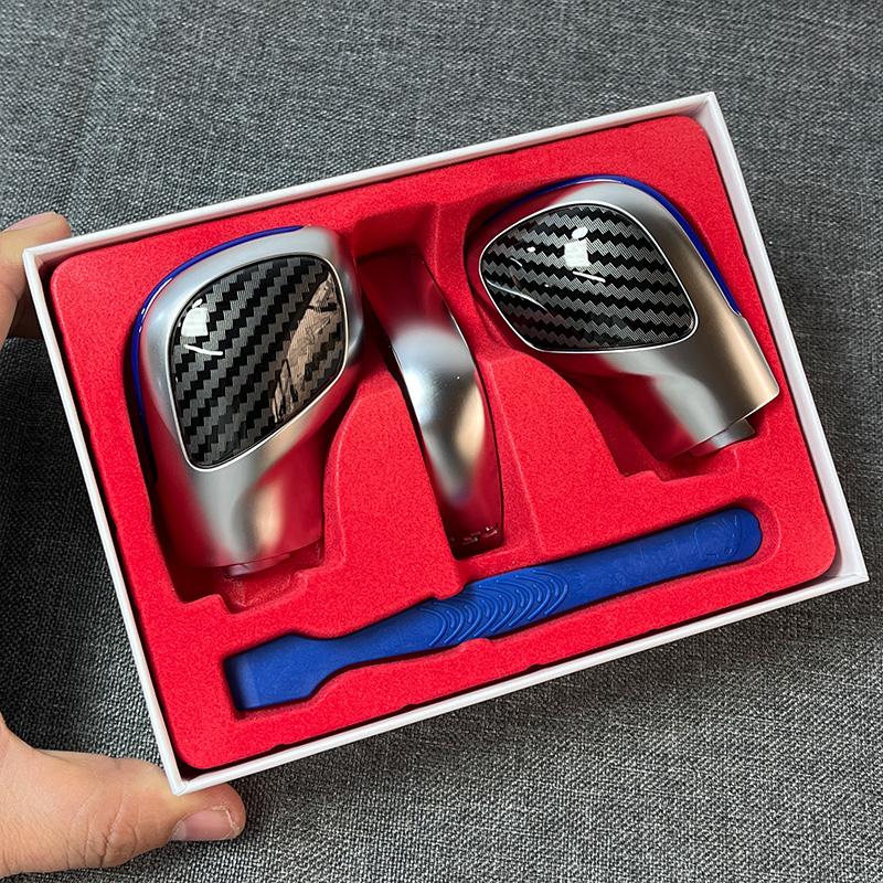 Хромированный матовый с кожаной ручкой переключения передач, боковая крышка, эмблема DSG для VW Golf 6 7 R GTI Passat B7 B8 CC R20 Jetta