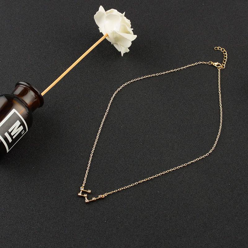 Созвездие минималистичные украшения звезда зодиака ключица ожерелье знак элегантный женский подарок на день рождения