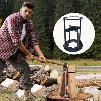 Металлический дровокол, прочный дровокол из высокоуглеродистой стали, ручной клин для растопки