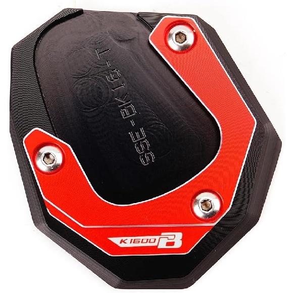 Foot Side Stand Enlarger for B&MW K1600B K1600GT K1600 GTL 2017-2023 Motorcycle Kickstand Extension Foot Side Stand Enlarge Pad(Black-K1600GT)