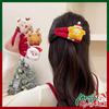 Рождественская утолщенная плюшевая заколка для волос BB для женщин - Милые, Большие, Декоративные аксессуары