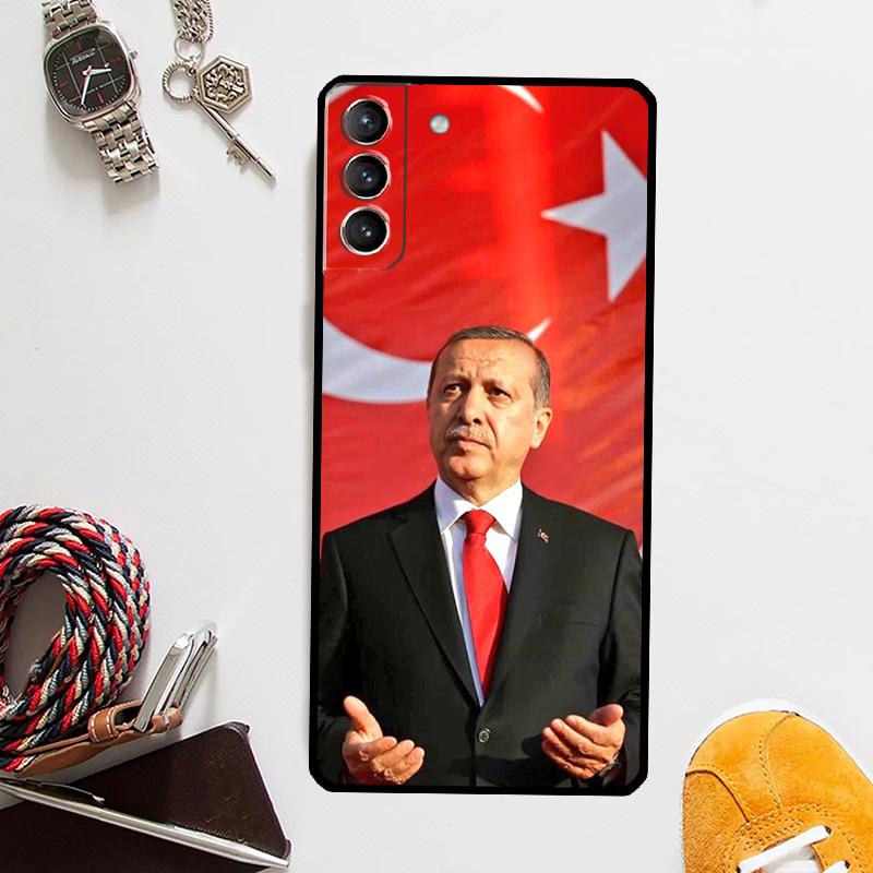 Чехол «Президент Турции Реджеп Тайип Эрдоган» для Samsung Galaxy S24 Ultra S23 S22 S21 Plus S20 FE S8 S9 S10 Note 10 20 Ultra Cover