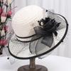 Винтажная летняя шляпа от солнца с бантом — модный дизайн с кружевом и сеткой, защита от ультрафиолета, идеально подходит для женщин, занимающихся активным отдыхом