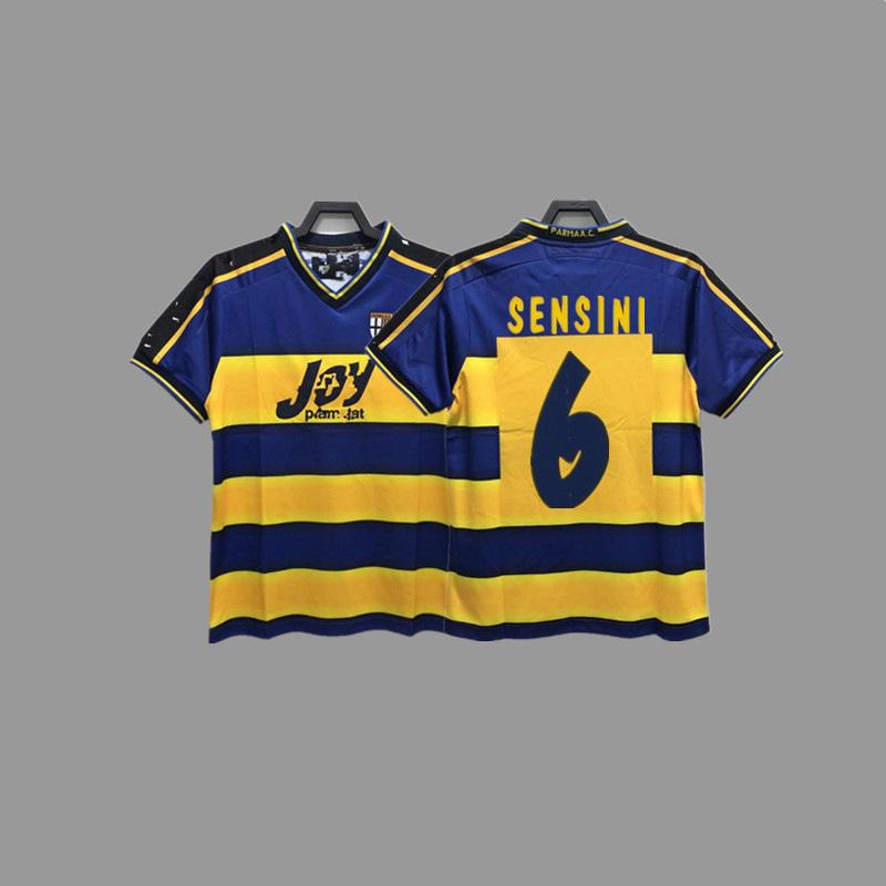 Parma retro jersey football jersey classic nostalgic Zola Cannavaro Buffon Gilardino jersey