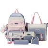 Schoolbags for Girls Elementary School Students Five Piece Backpacks for Middle School Students Junior High School Students Backpacks