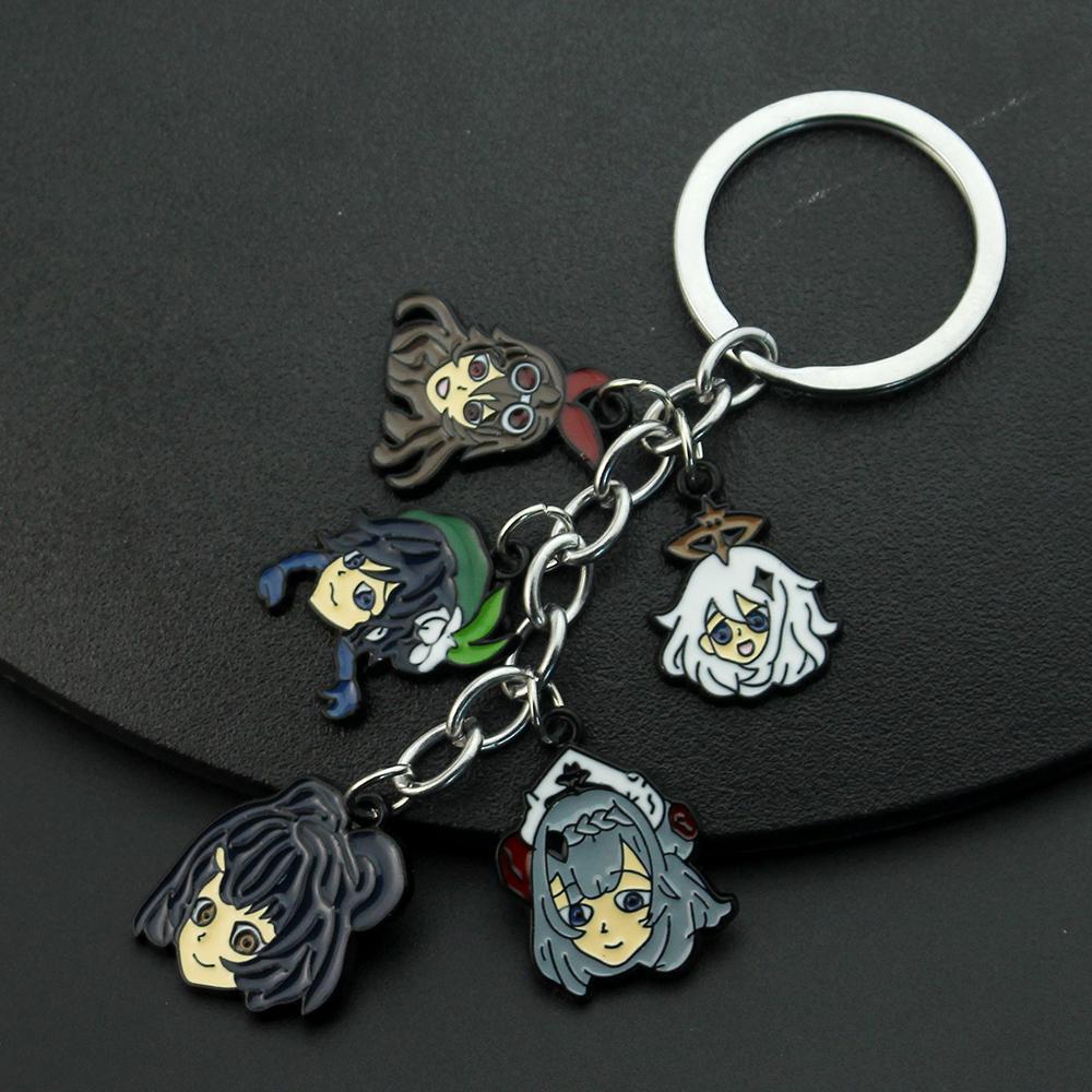 Genshin Impact кулон ожерелье подростковое милое аниме мультфильм призрак ожерелье из нержавеющей стали для мужчин женщин ювелирные аксессуары подарок