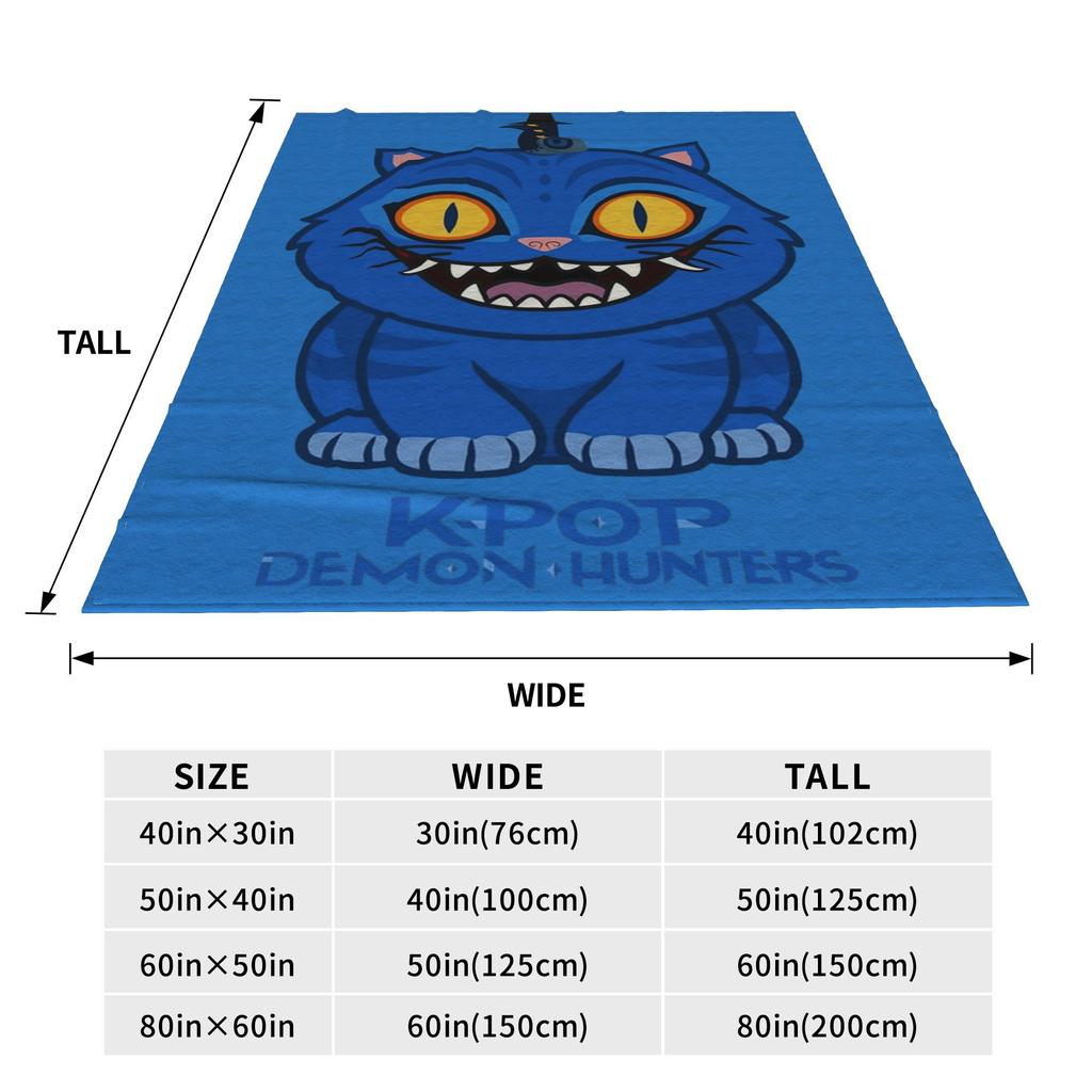 Crouching Tiger, Hidden Bird, Kpop Demon Hunters Flannel Blanket Winter Soft Durable Throws for Students Decor Sofa Bed Cover