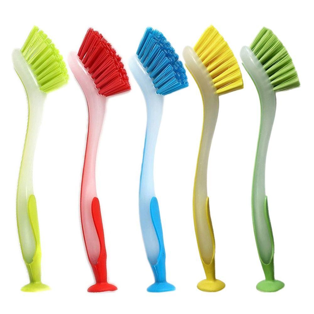 Durable Pot Dish Sink Clean Suction Cup Brush Cleaning Brush Kitchen Washing Brush