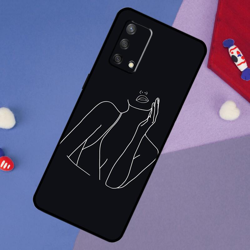 Sexy Nude Women Art Case For OPPO A96 A76 A16 A18 A58 A78 A98 A17 A77 A54 A57 S A74 A5 A9 A53 A52 A72 A15 A93