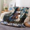 snowman Print Flannel Blanket, High quality Comfortable for All Seasons, Home Decor, Warmth and Comfort, Perfect for Christmas Gifts