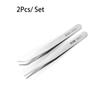 2 шт./лот, антистатический набор хорошего качества, набор прямых пинцетов из нержавеющей стали для изготовления ювелирных изделий, инструменты