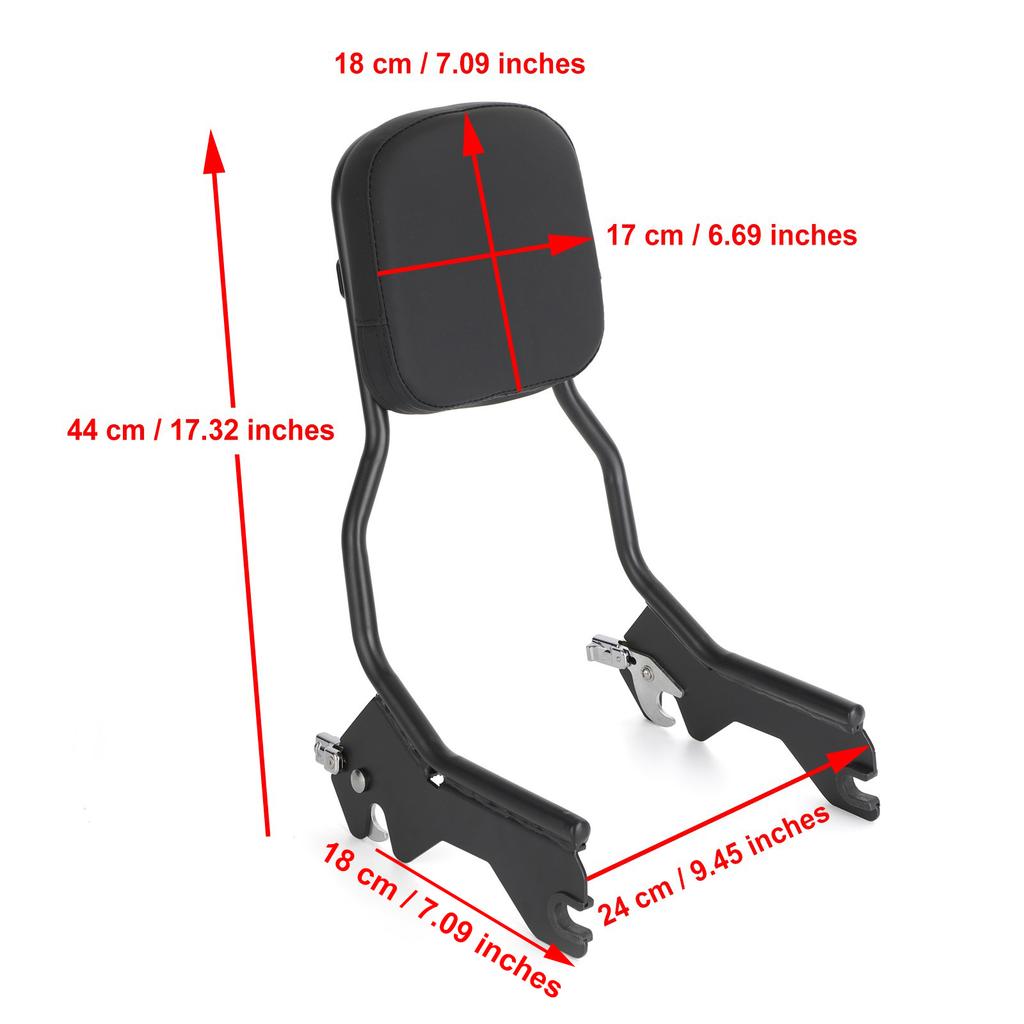 Passenger Backrest Fit for Harley Deluxe Heritage Classic Softail Slim FLSL 2018-2020