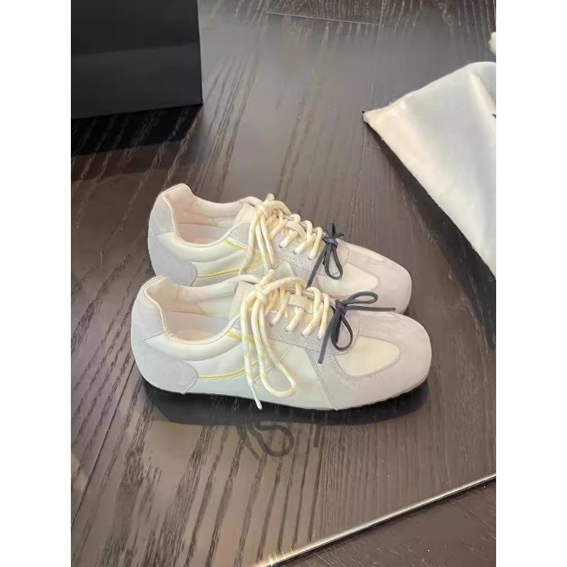 Ретро контрастная цветная вставка, плоская подошва, женские, новые модные, универсальные, удобные, легкие, в балетном стиле