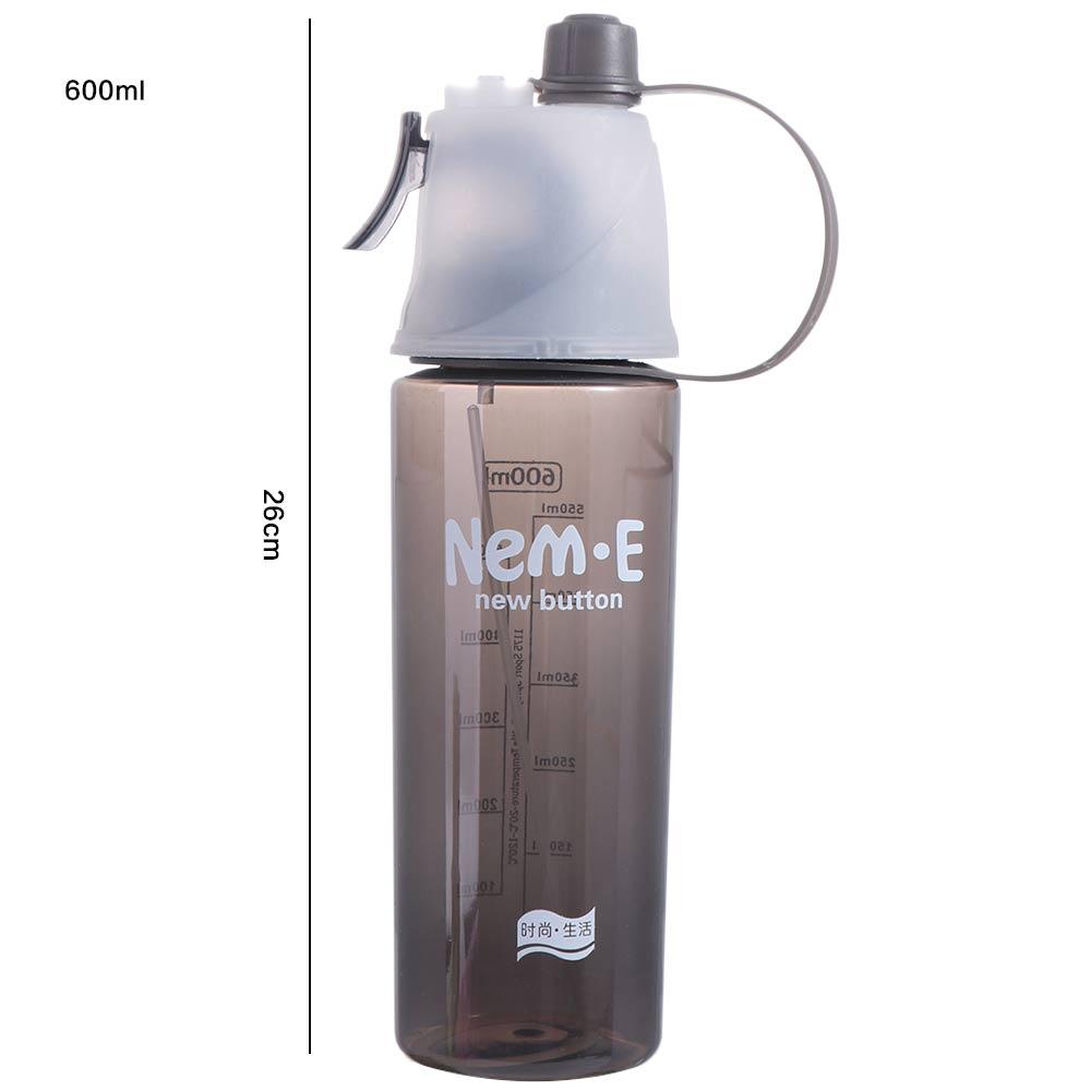 With Straw Water Bottle Drinkware Spray Water Bottle Creative Drink Spray Cup Cycling