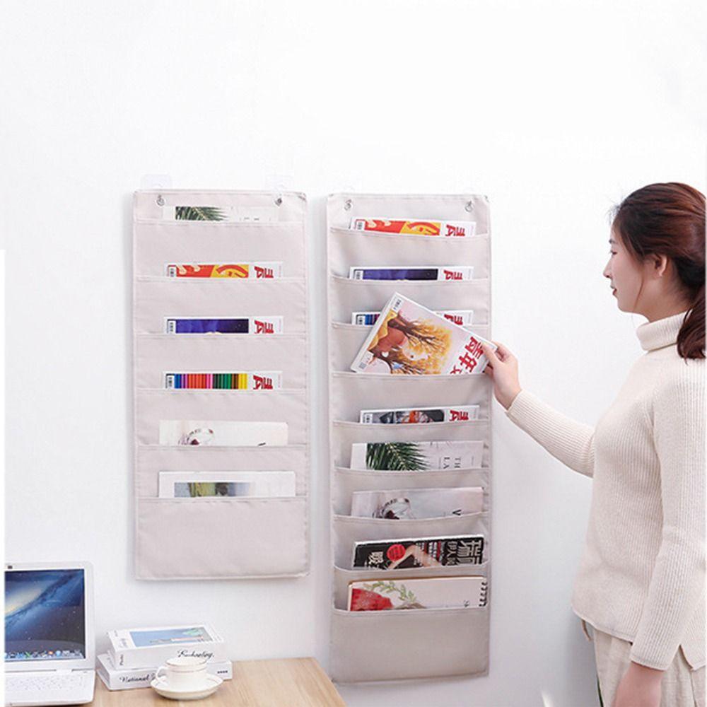 Многослойные настенные подвесные сумки для хранения 3/6/9 карманов Подвесная папка для файлов Офис