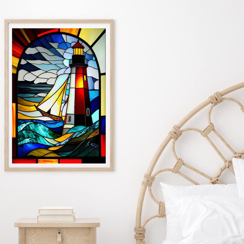 5D DIY Алмазная картина Маяк Колибри Стекло Картина Алмазная вышивка Набор для вышивки крестом Полный горный хрусталь Мозаика Украшение дома