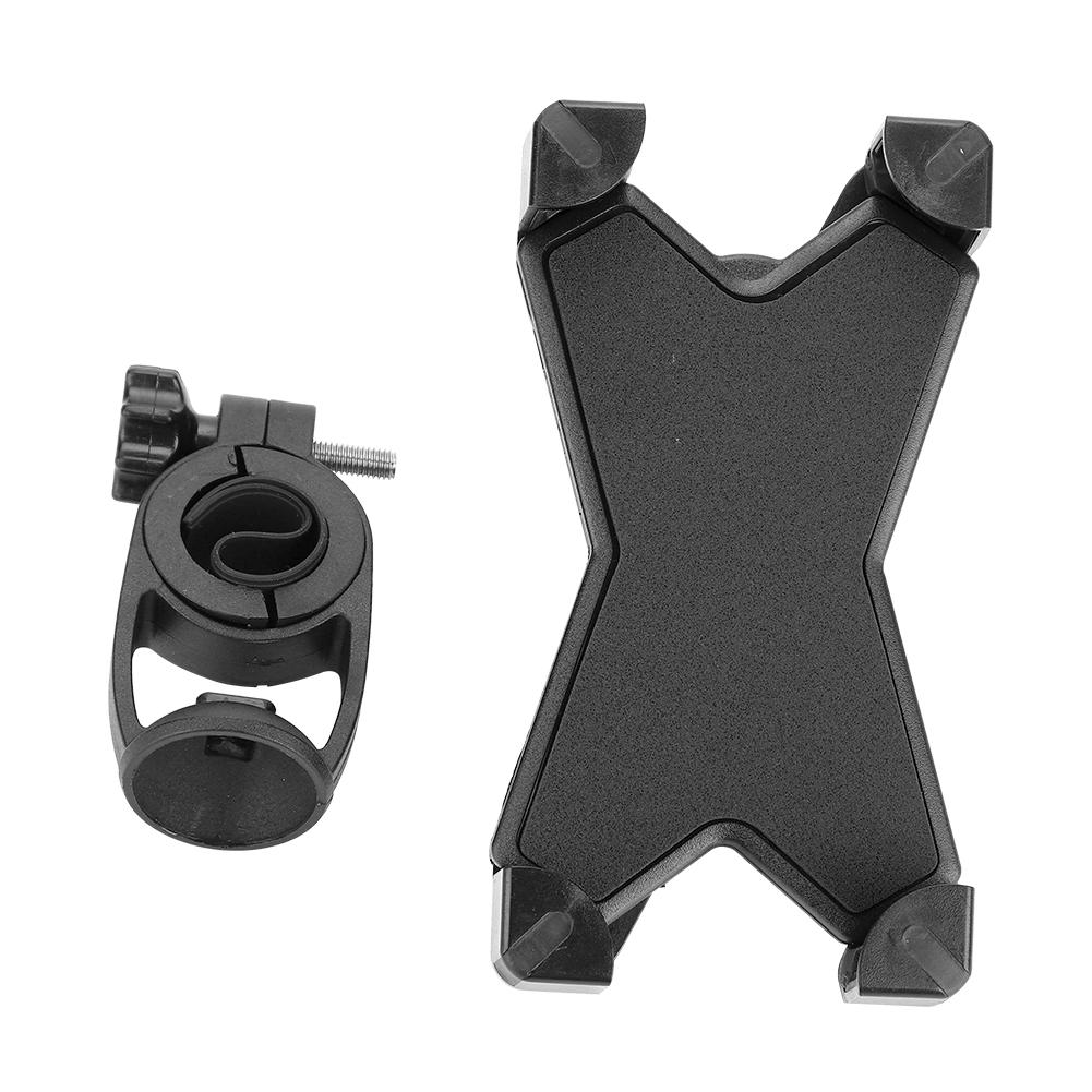 Durable Road Bicycle Mountain Bike Handlebar Mobile Phone Holder with 360 Degree Rotation Black
