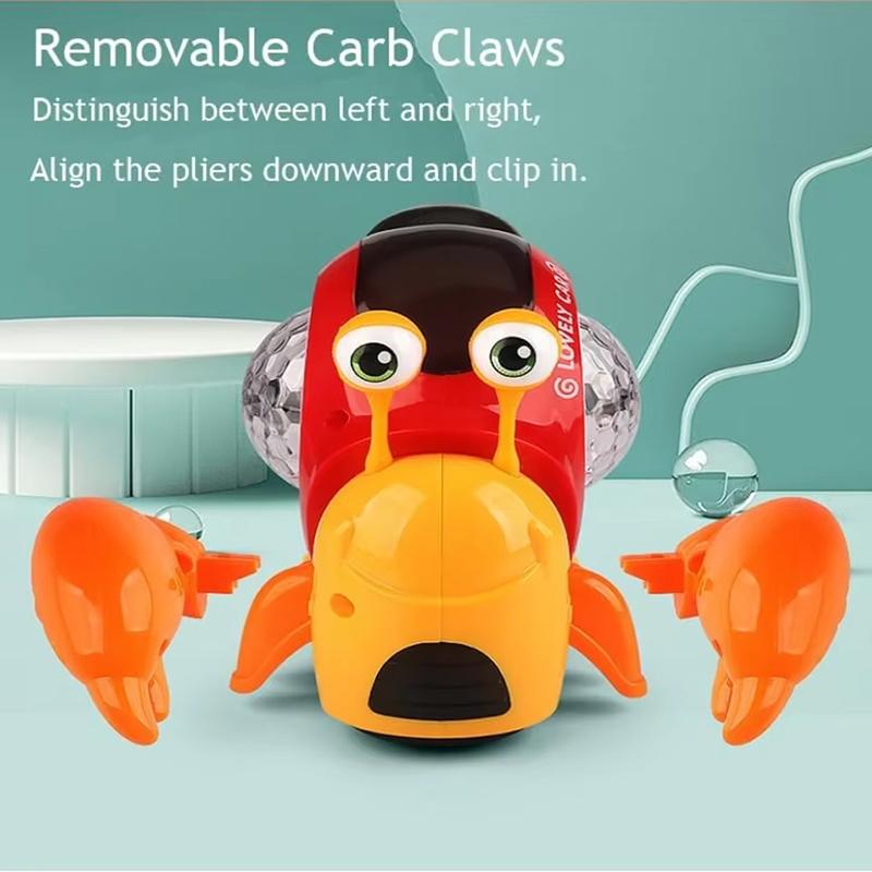 Детская электрическая универсальная улитка-рак-отшельник, свет, музыка, разборная электрическая головоломка, игрушка для раннего развития, без батарейки