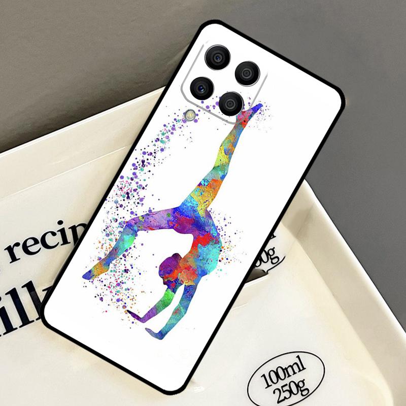 Акварельный Чехол для Гимнастики для Samsung Galaxy M33 M53 M13 M15 M35 M55 M32 M16 M36 M56 M54 M20 M52 M34 M14 M11 M31