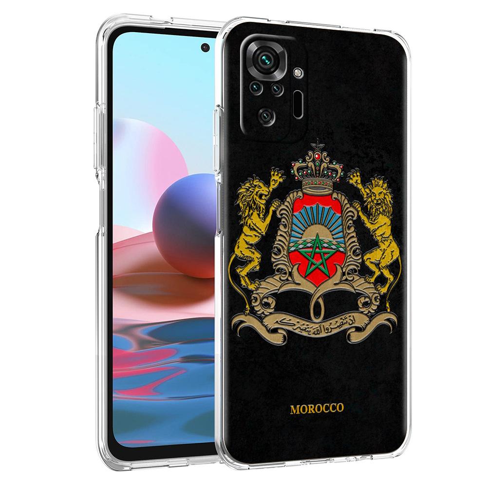 Чехол для телефона для Xiaomi Redmi Note 15 14 5G 13 12 10 11 Pro Plus 4G 14C 13C 12C Мягкий ТПУ Чехол Флаг Марокко Футбол