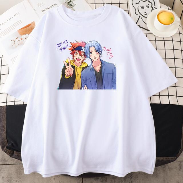 Anime Sk8 Reki Kyan Langa Hasegawa Clothing Women Loose Crewneck T -Shirt Summer Fashion Breathable Casual Loose Unisex T -Shirt