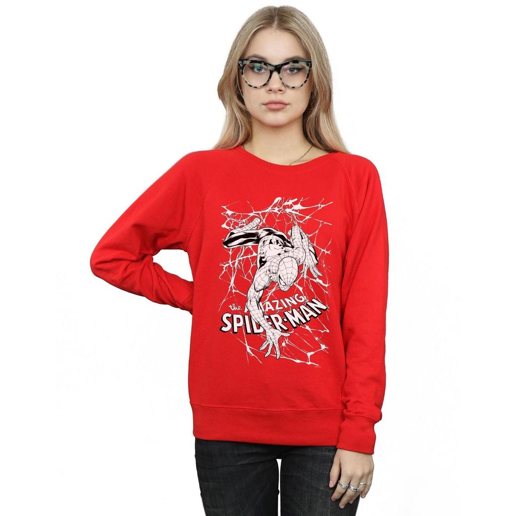 Marvel Womens/Ladies Spider-Man Web Crawler Sweatshirt