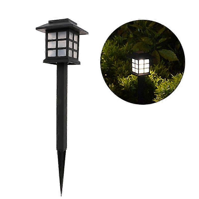 White Led Outdoor Solar Powered Lantern Garden Lawn Landscape Light Yard Path