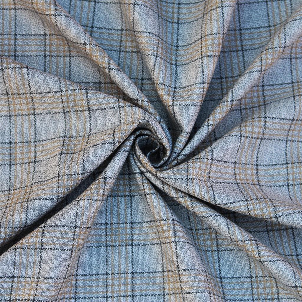 Bigreams Unstitched Yarn-Dyed Checkered Thick Tweed Blazer Fabric For Men's 3 Piece Suit Fabric