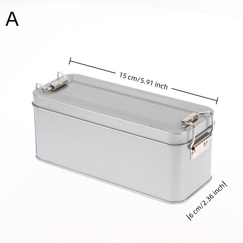 NEW Buckle Tin Box Rectangular Tinplate Box With Lid Metal Storage Box Cake Packaging Box With Buckle Candy Box
